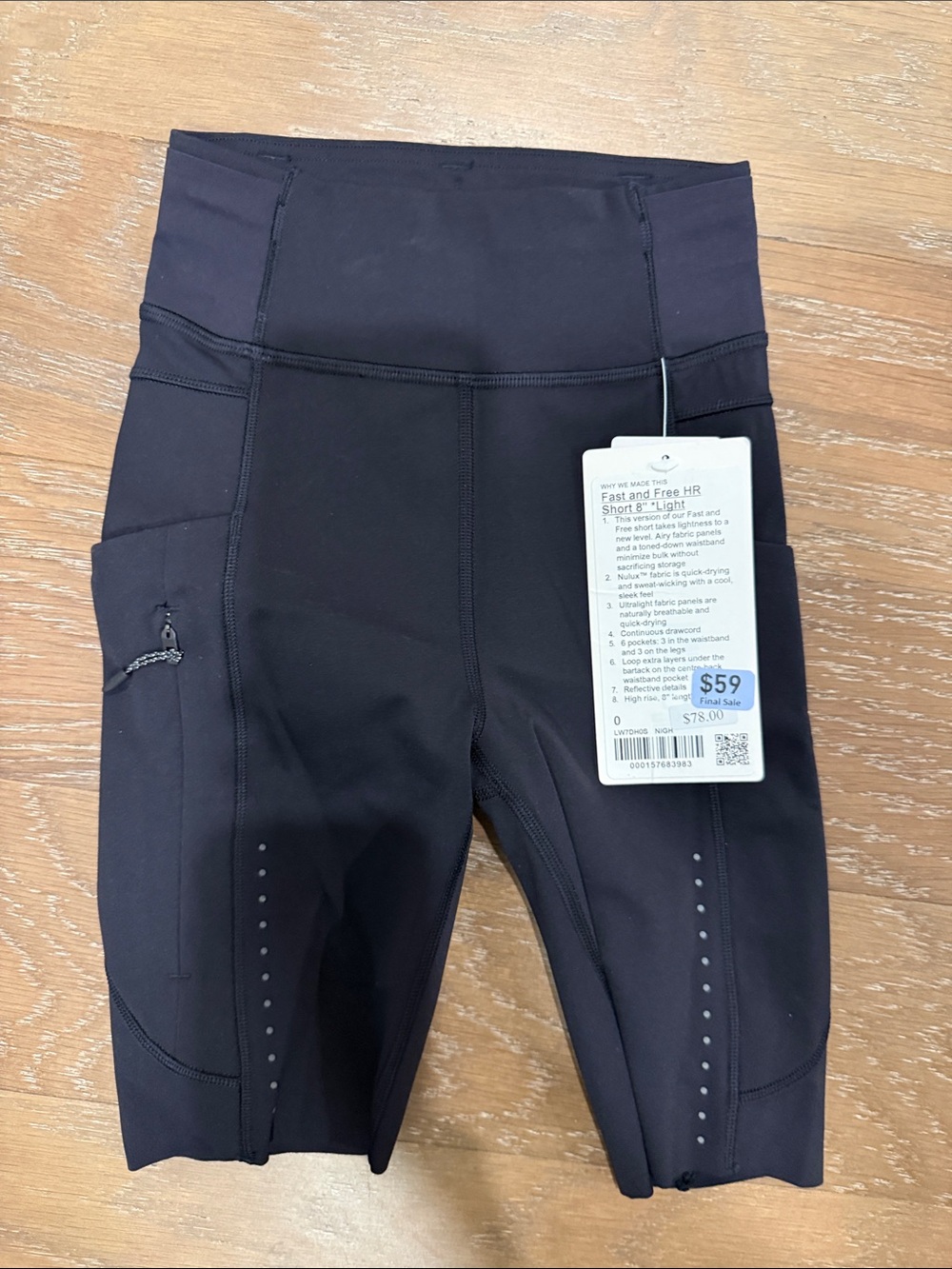 lululemon athletica Black Women’s Fast and Free HR Short 8" - Picture 4 of 15